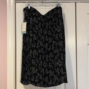 A New Day Printed Pleated Skirt